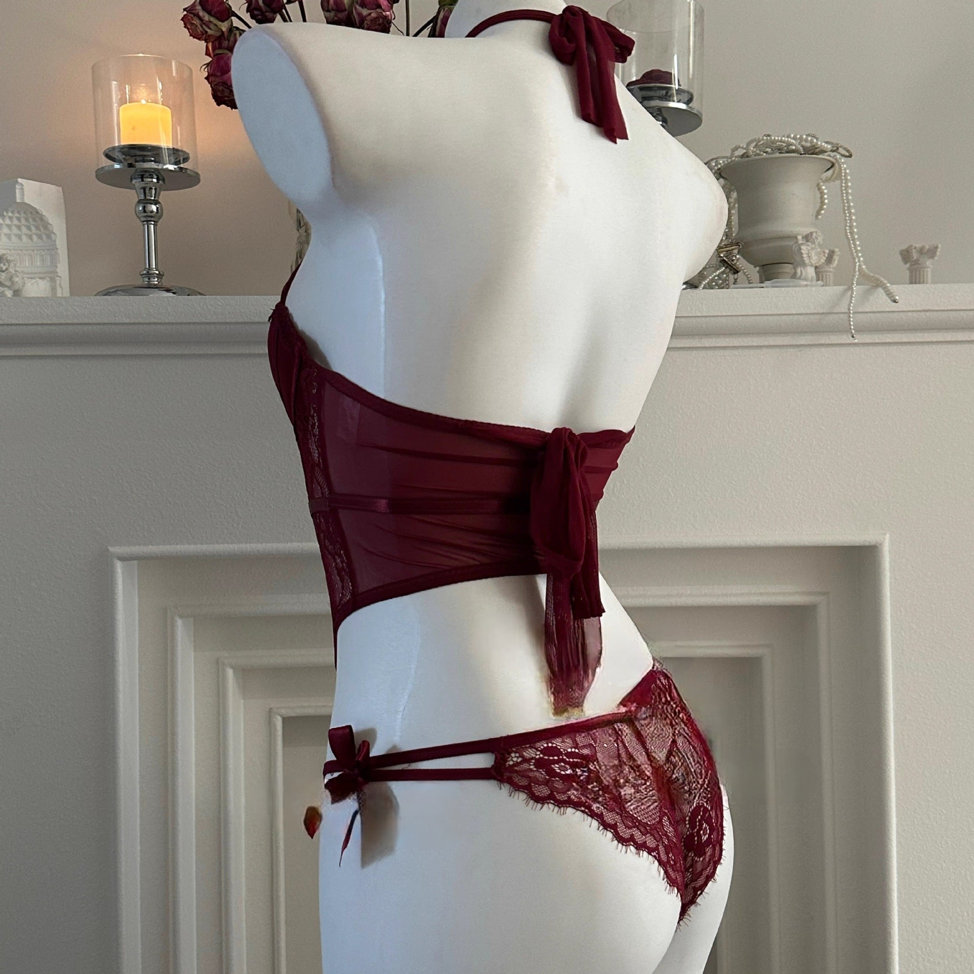 Hollow mesh passion suit