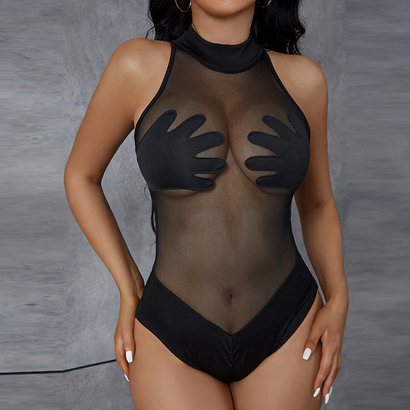 Sweet and cool mesh bodysuit