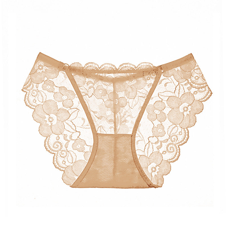 Sexy lace transparent temptation briefs