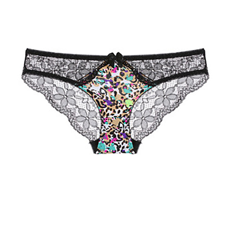 Solid color transparent low waist briefs