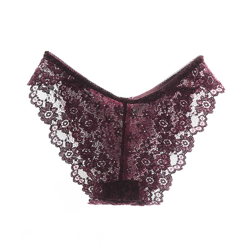 Sexy lace transparent temptation briefs