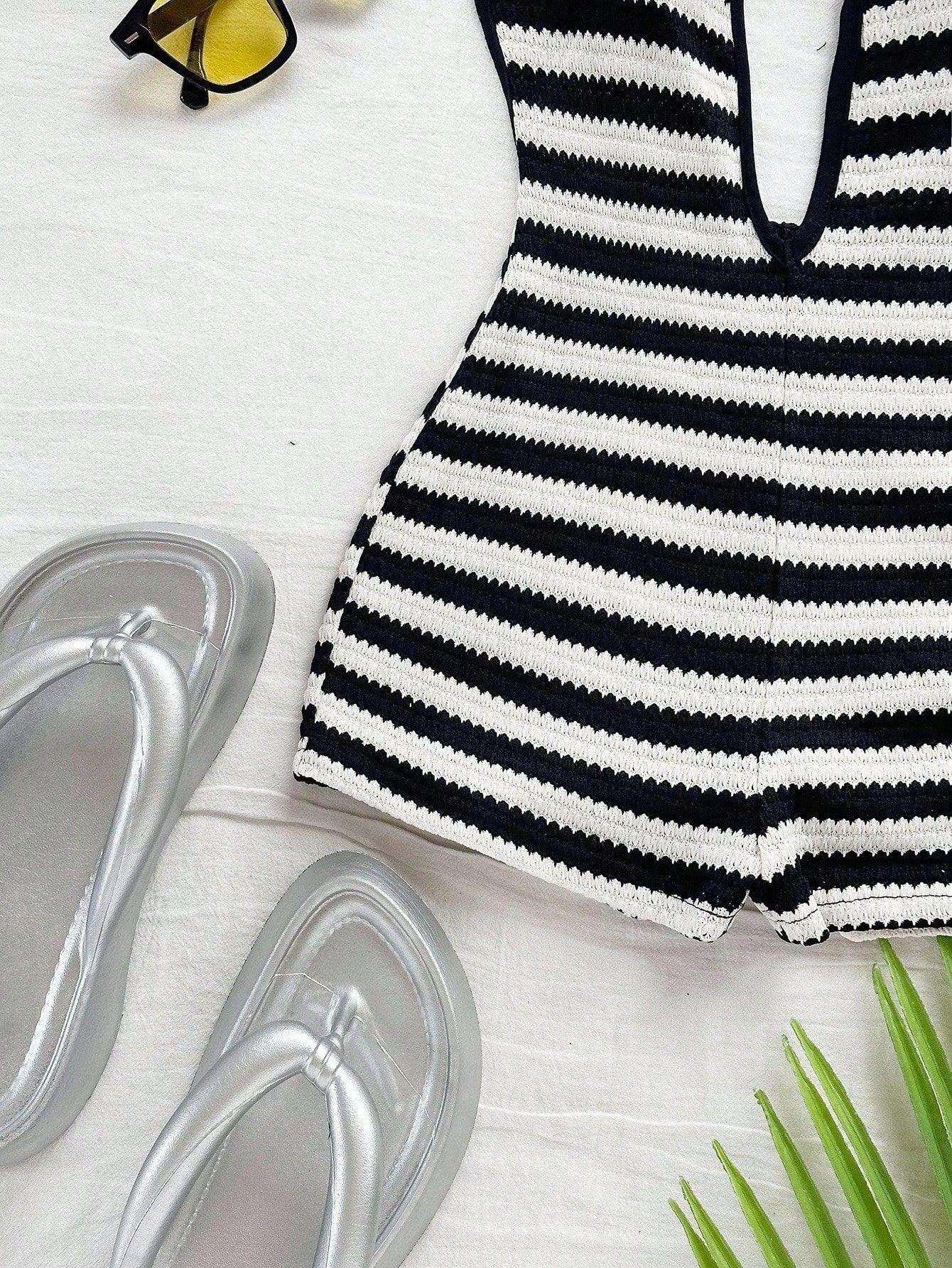 Boho Striped Sleeveless Maxi Dress
