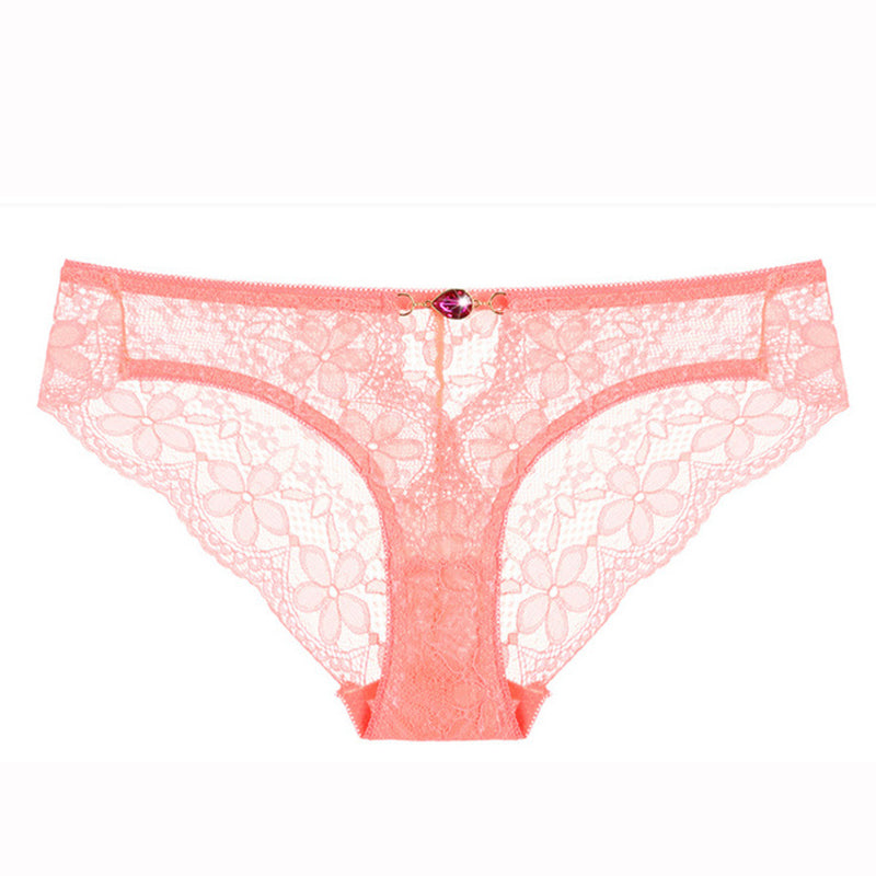 Lace transparent temptation low waist panties