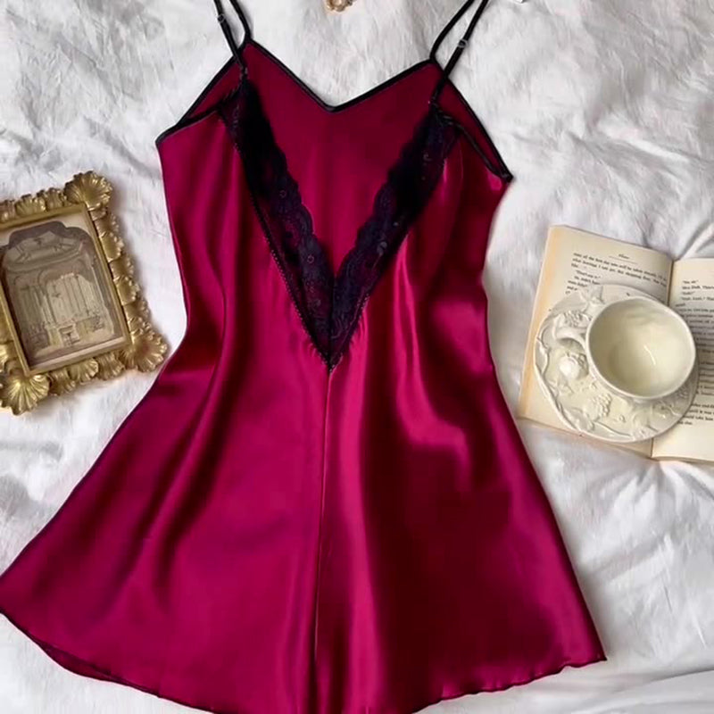 Thin sexy suspender nightdress