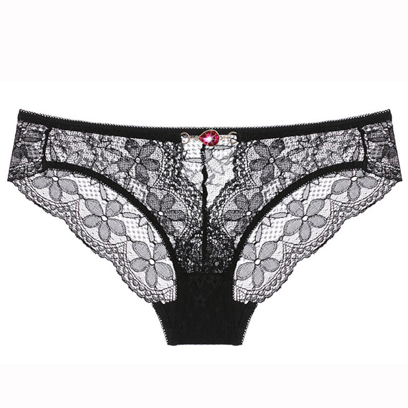 Lace transparent temptation low waist panties