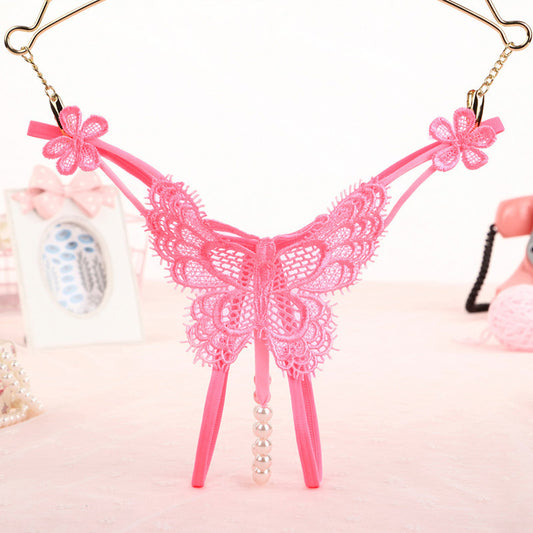 Hollow-Butterfly Bead Thong