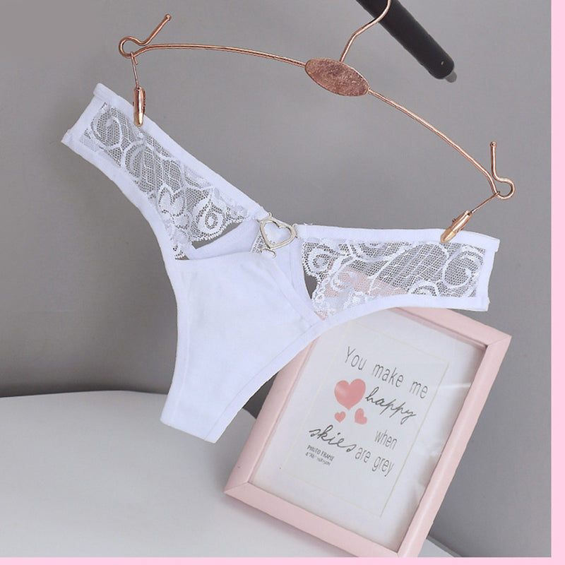 Lace Temptation T-Back Low Rise Transparent Panties – CYYKM