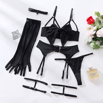 Bowknot garter temptation suit