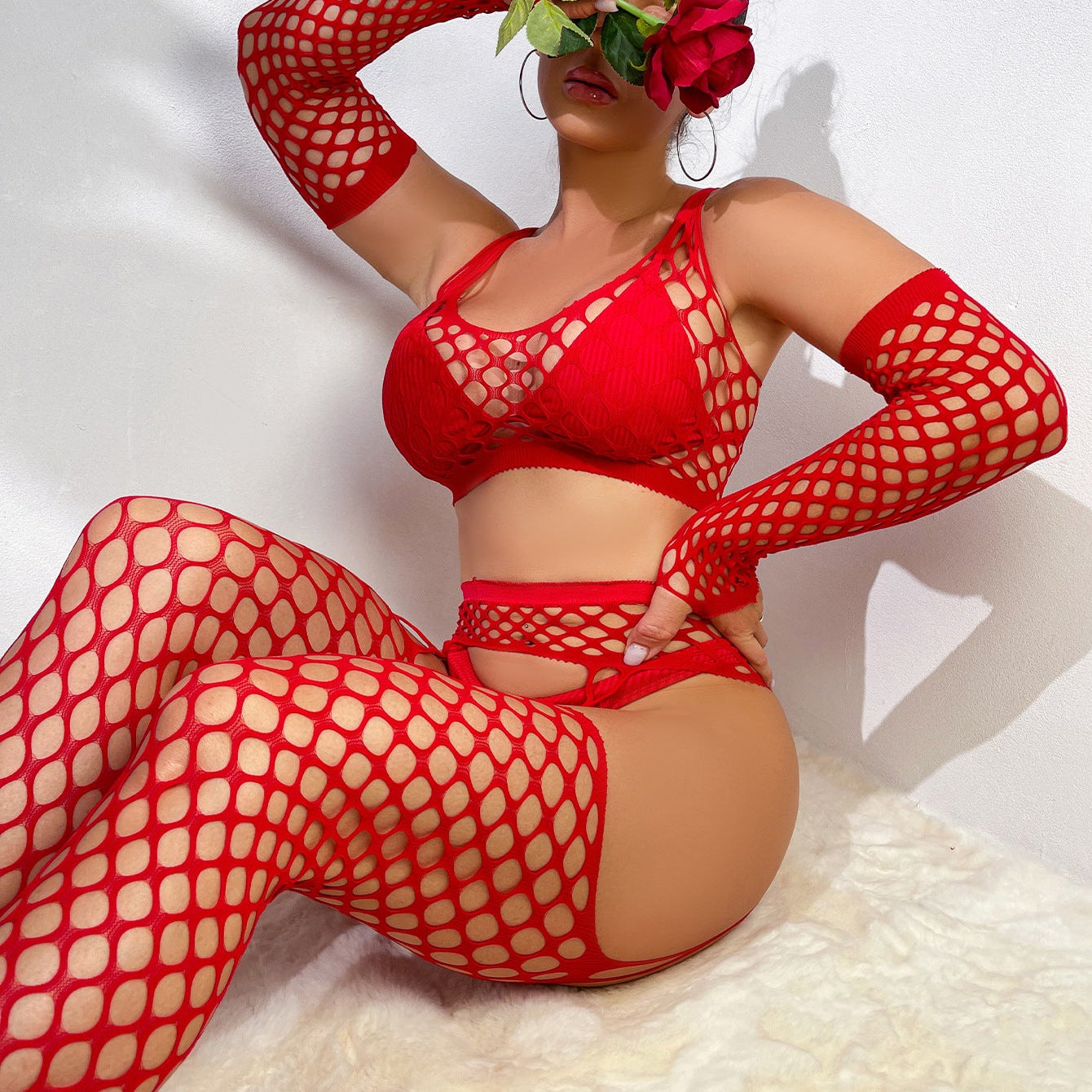 Temptation fishnet pantyhose
