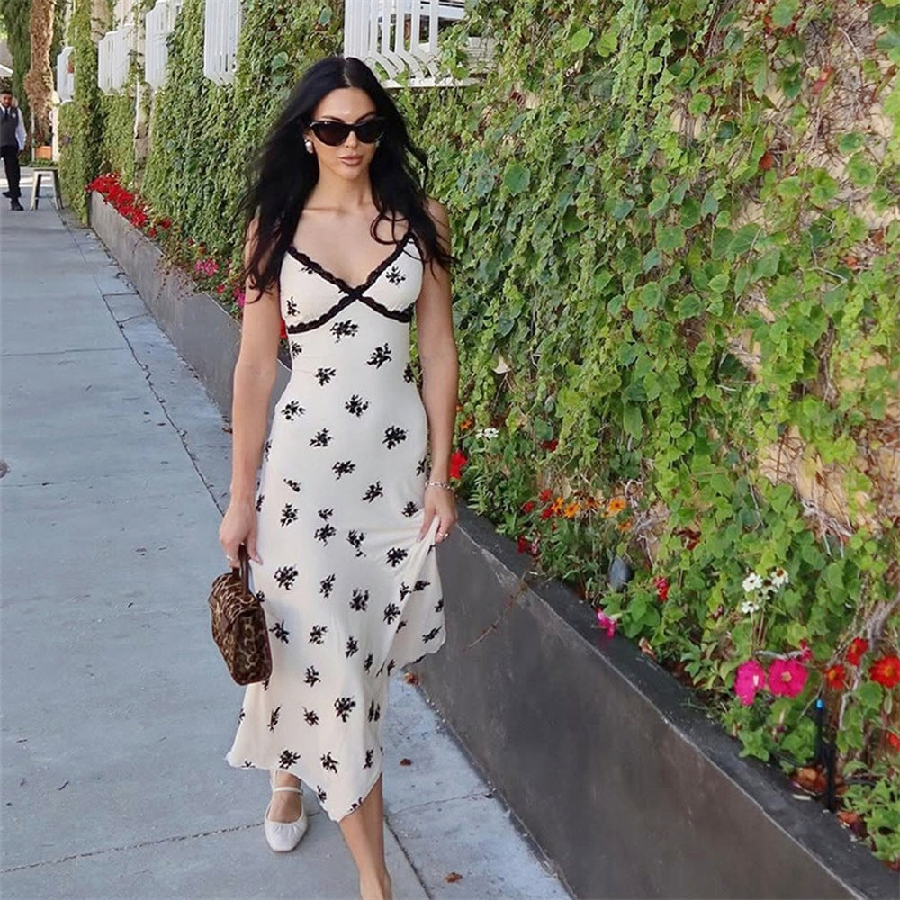 Luna Floral Backless Maxi Dress