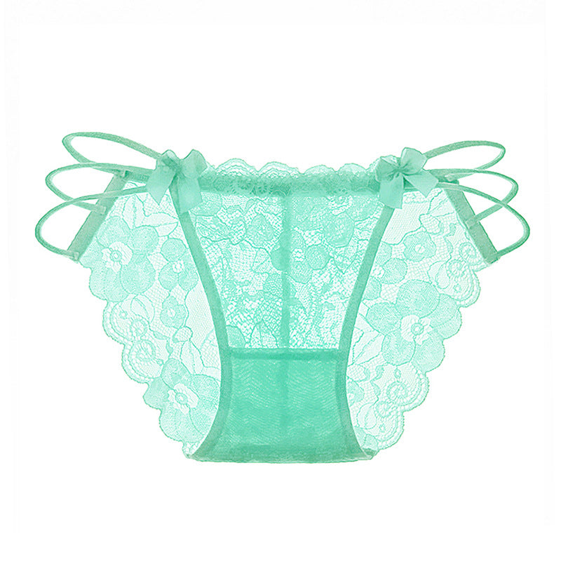 Sexy lace transparent temptation briefs