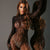 Seductive leopard print backless bodysuit