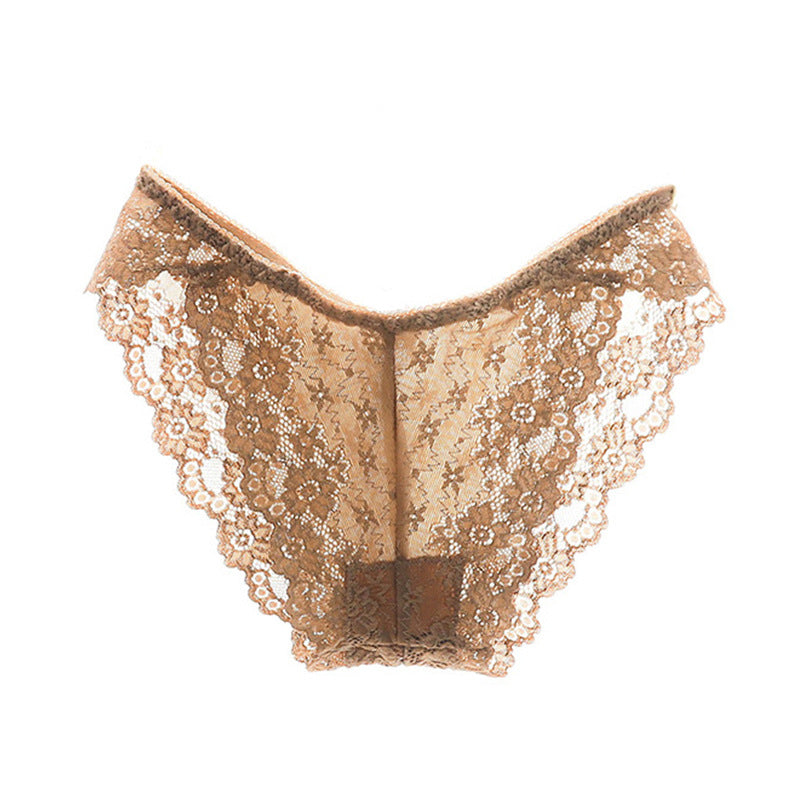 Sexy lace transparent temptation briefs