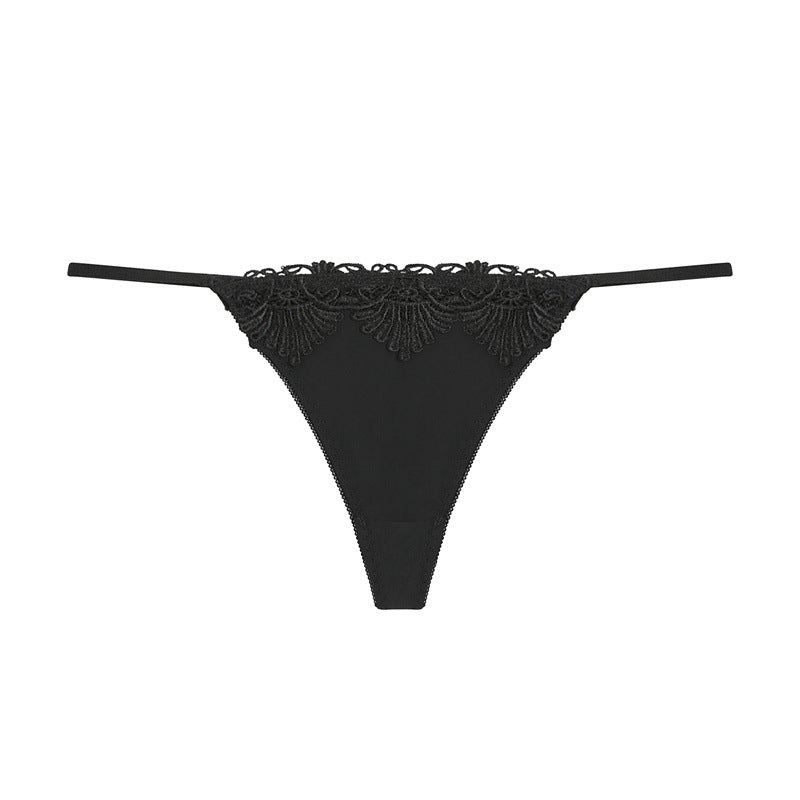 Crown Embroidered Ice Silk Women's Underwear