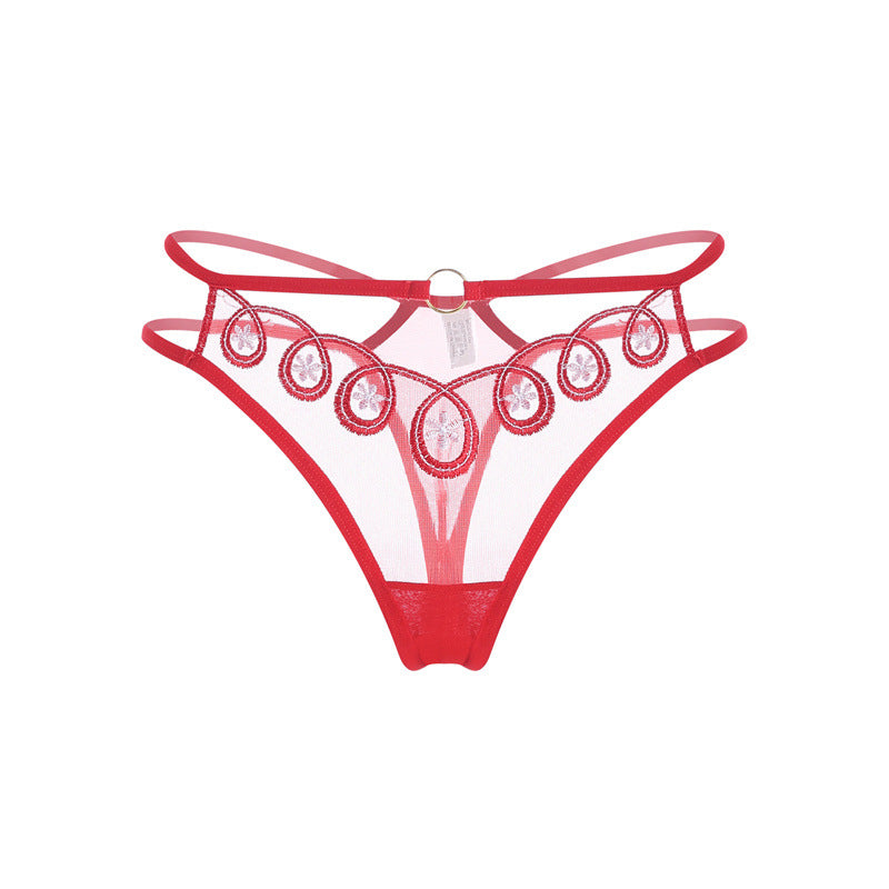 Embroidered Thong