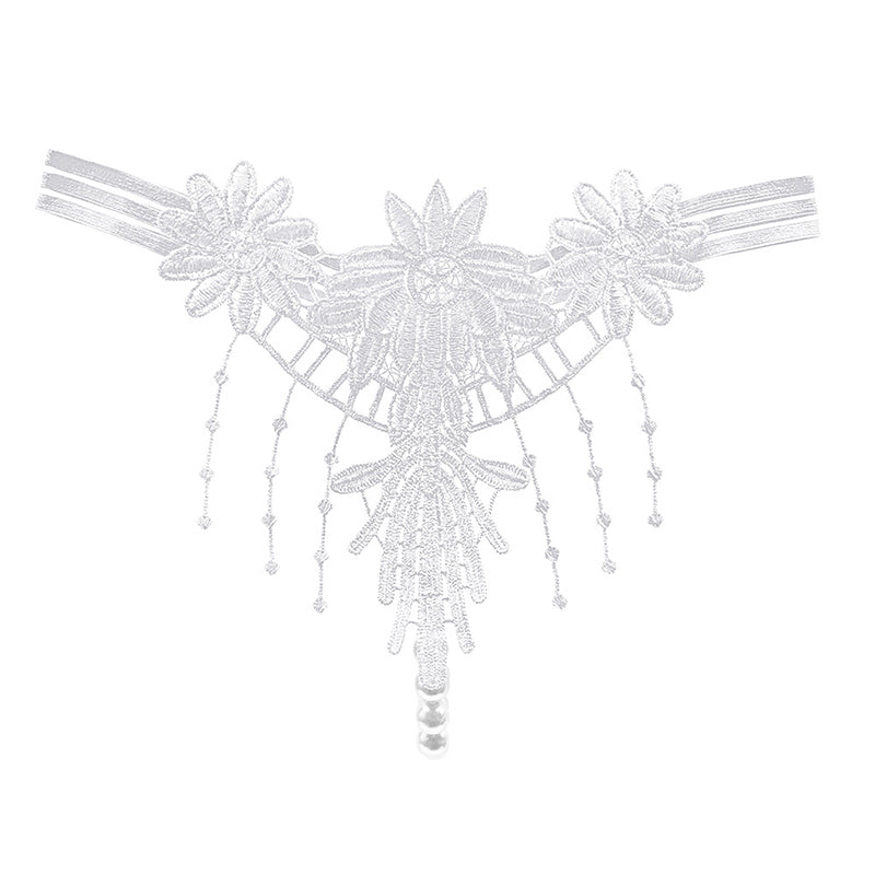 Tassel embroidery temptation hot hollow thong
