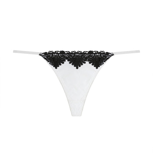 Crown Embroidered Ice Silk Women's Underwear