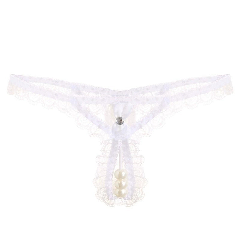 Women's Thong Pearl Massage Style