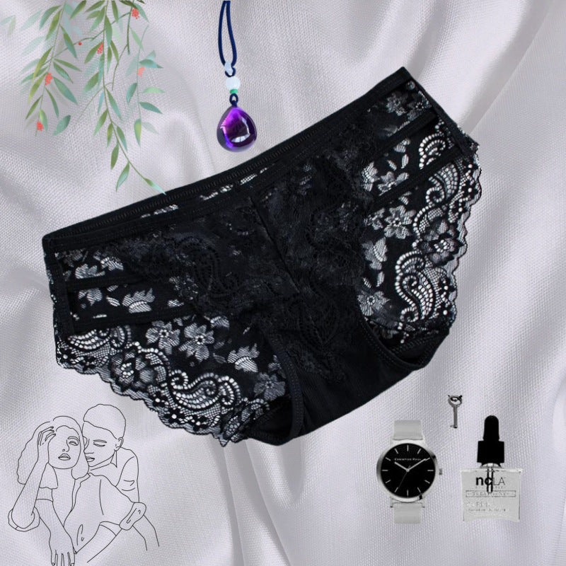Sexy lace briefs for women, low waist panties