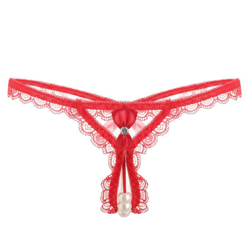 Women's Thong Pearl Massage Style