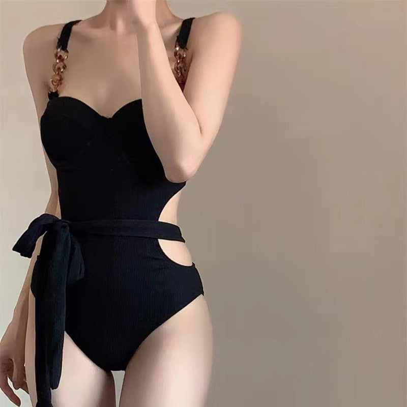Sexy swimming temperament slim hot spring waist swimsuit