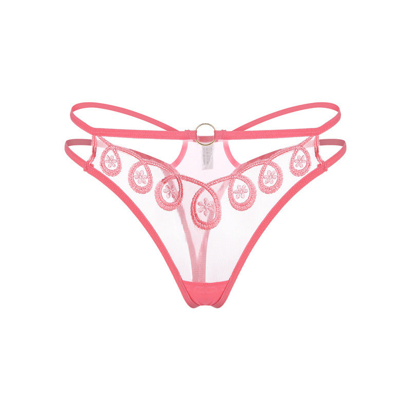 Embroidered Thong