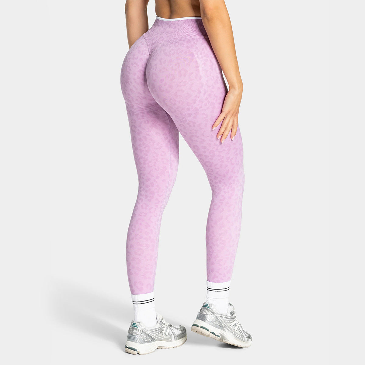 A-Ning leopard-print yoga pants