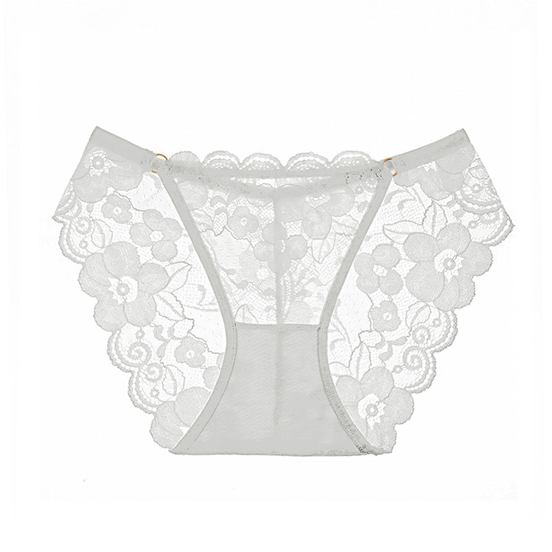 Sexy lace transparent temptation briefs