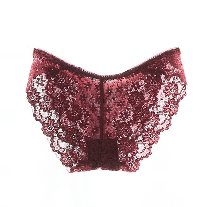 Sexy lace transparent temptation briefs