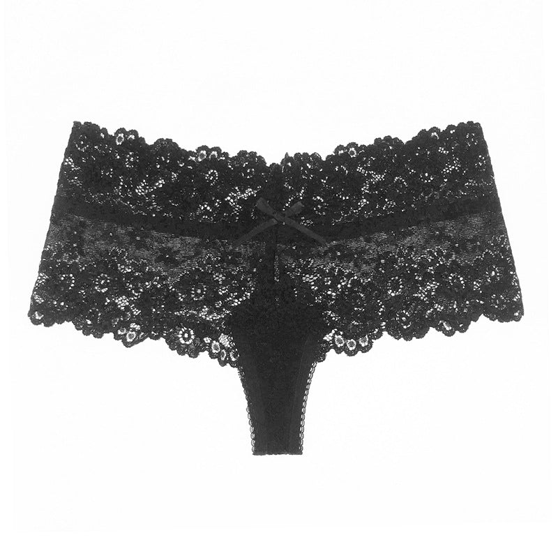 Sexy lace transparent temptation briefs