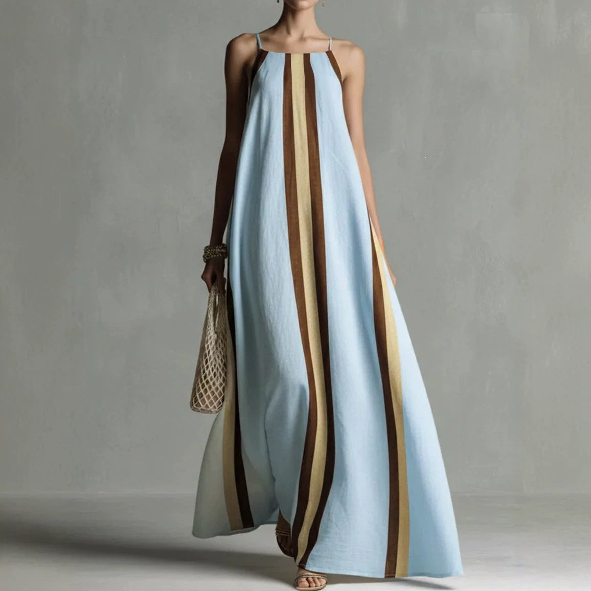 LunaMuse™ Elegant Satin Maxi Dress