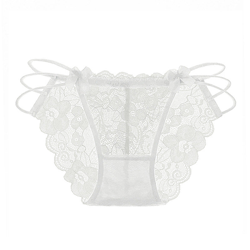 Sexy lace transparent temptation briefs
