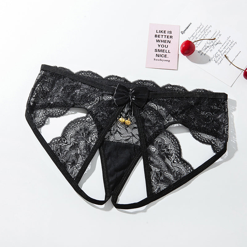 Sexy lace black temptation panties