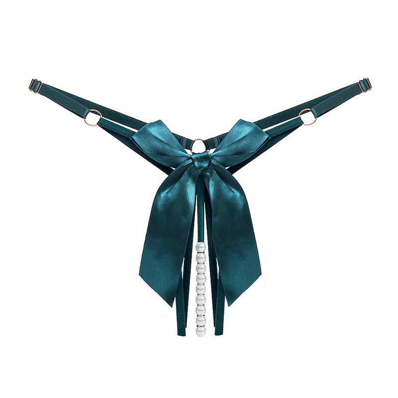 Beaded hollow panties sexy adjustable