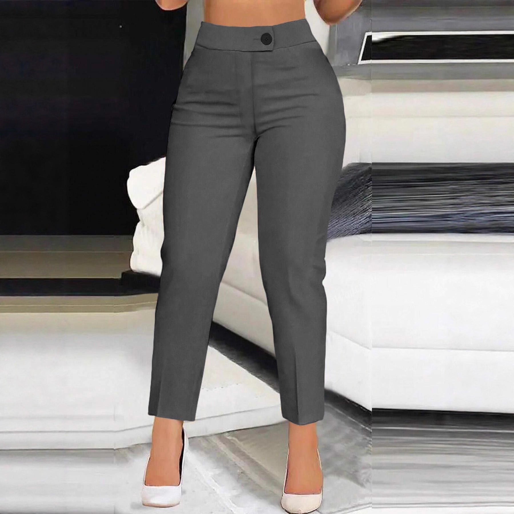 LunaFit™ High Waist Slim Straight Pants