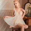 Transparent lace sexy women's nightdress