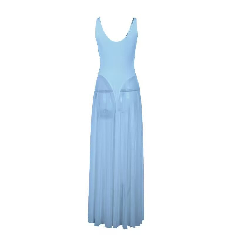 Luna Grace Satin Flow Maxi Dress