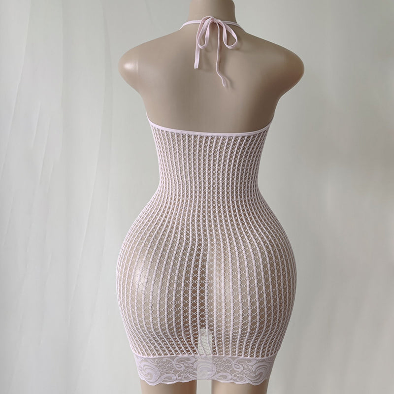 Women's sexy lingerie mesh bodysuit
