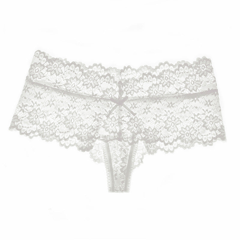 Sexy lace transparent temptation briefs