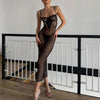 Sexy hot girl lace see-through suspender skirt