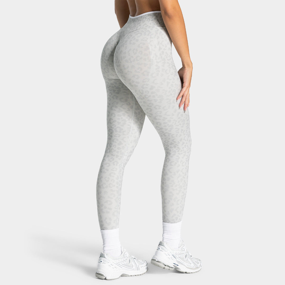 A-Ning leopard-print yoga pants
