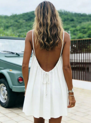 Isla Breeze Backless Mini Dress