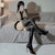 8D leopard print glossy long knee socks