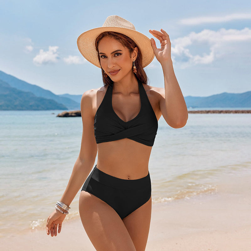 Women's two-piece sexy bikini with chest pads
