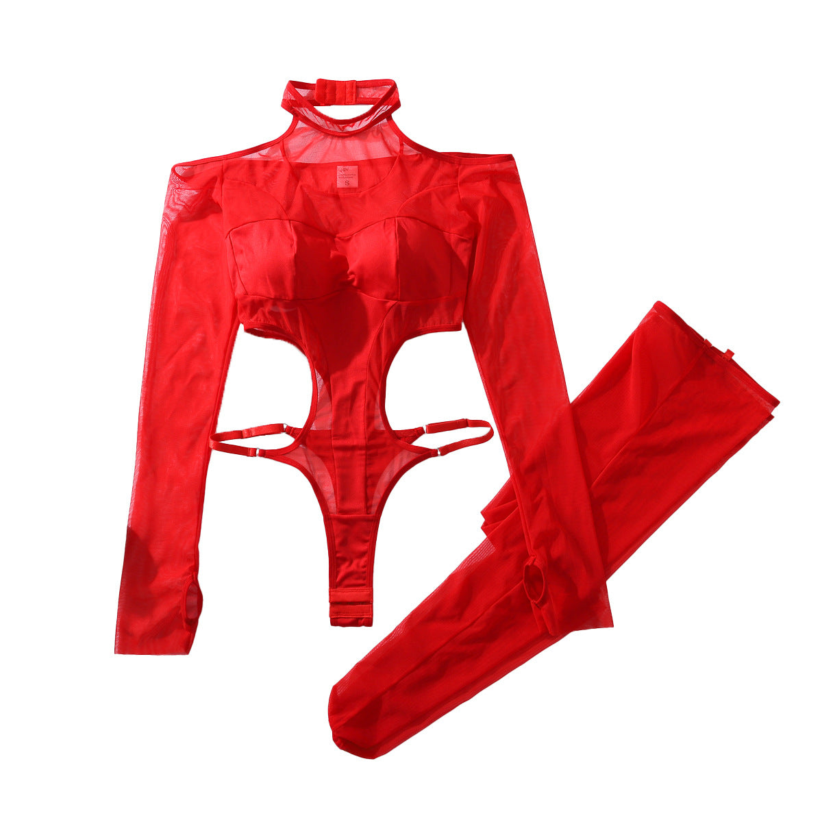 Hollow see-through bodysuit
