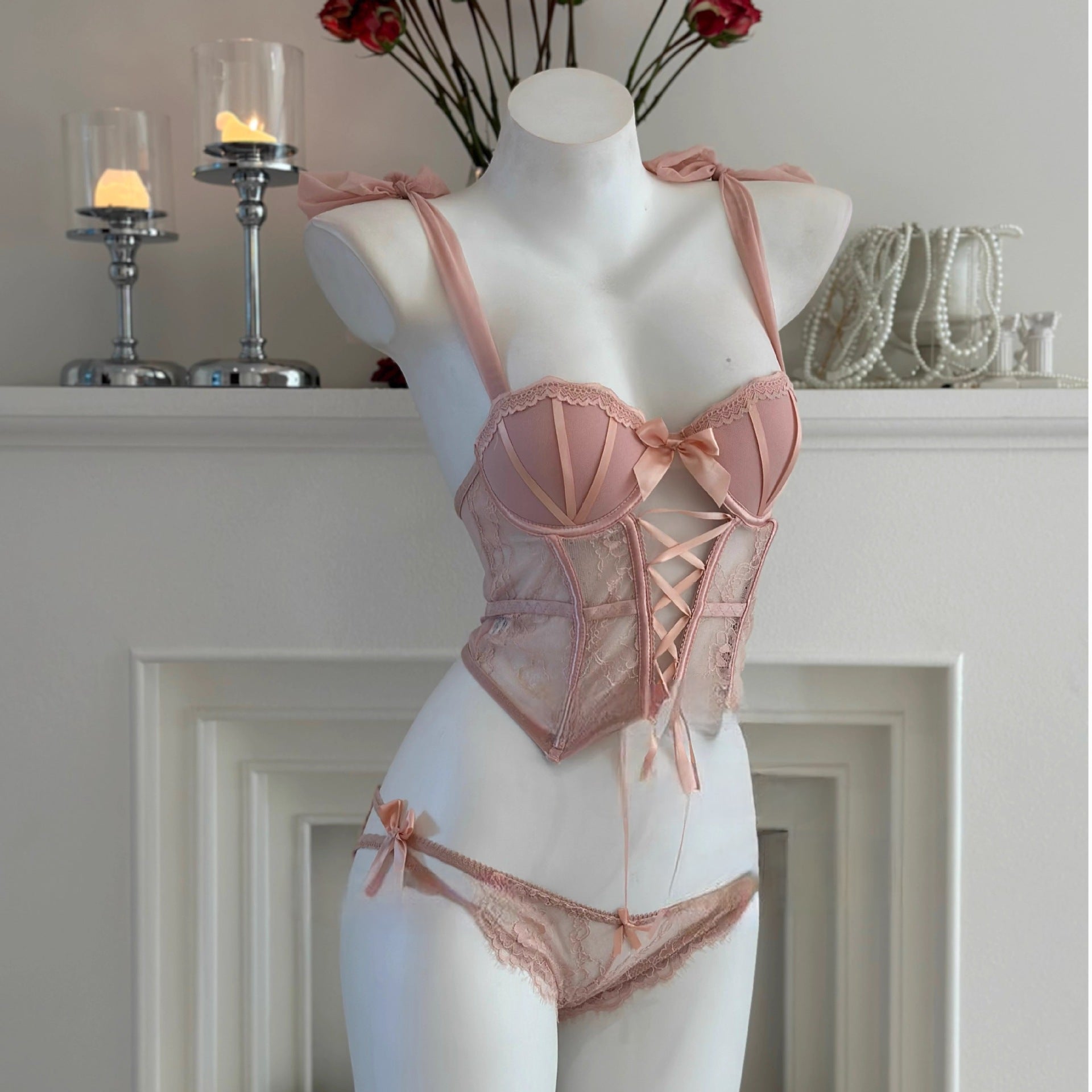 Hollow mesh passion suit