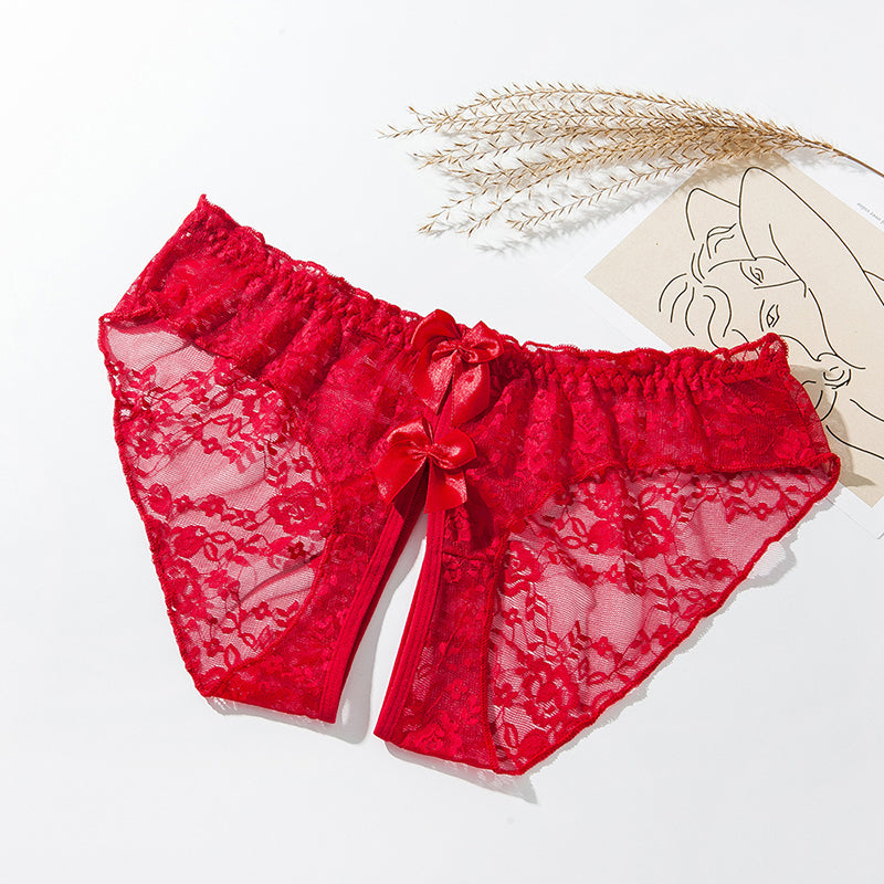 Pure desire see-through lace temptation briefs