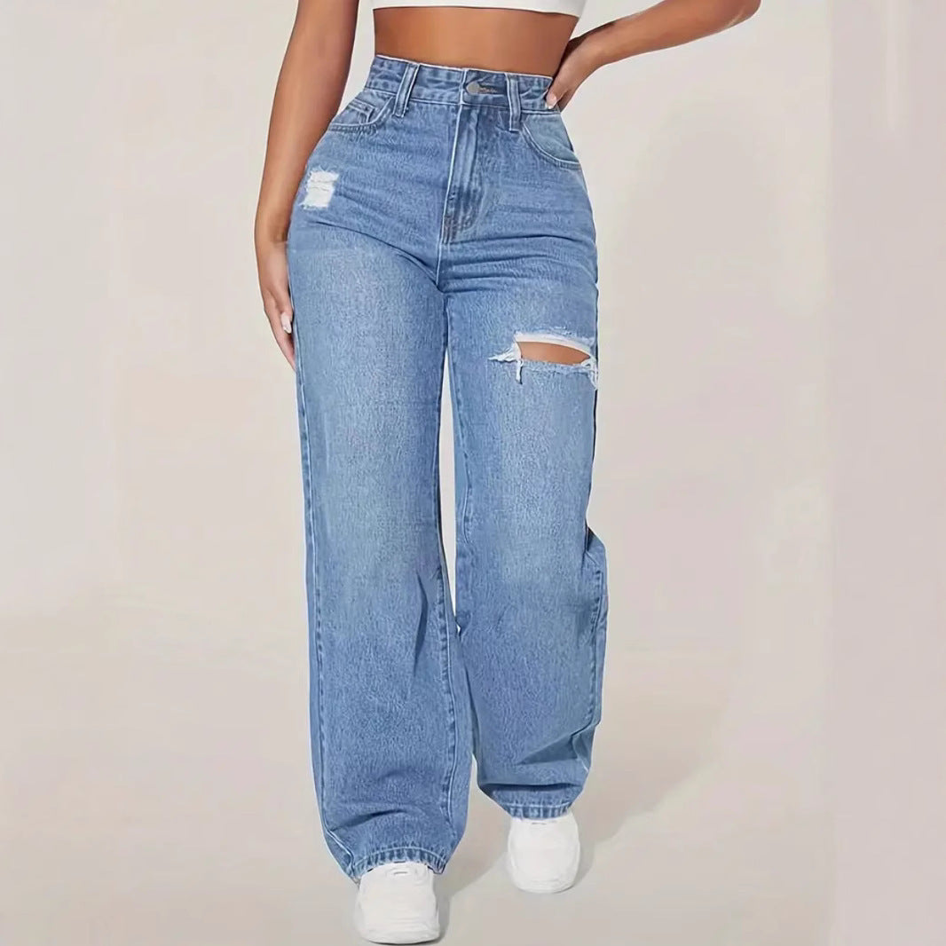 UrbanFlex High Waist Baggy Jeans