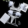 Feather chain lace transparent mesh underwear