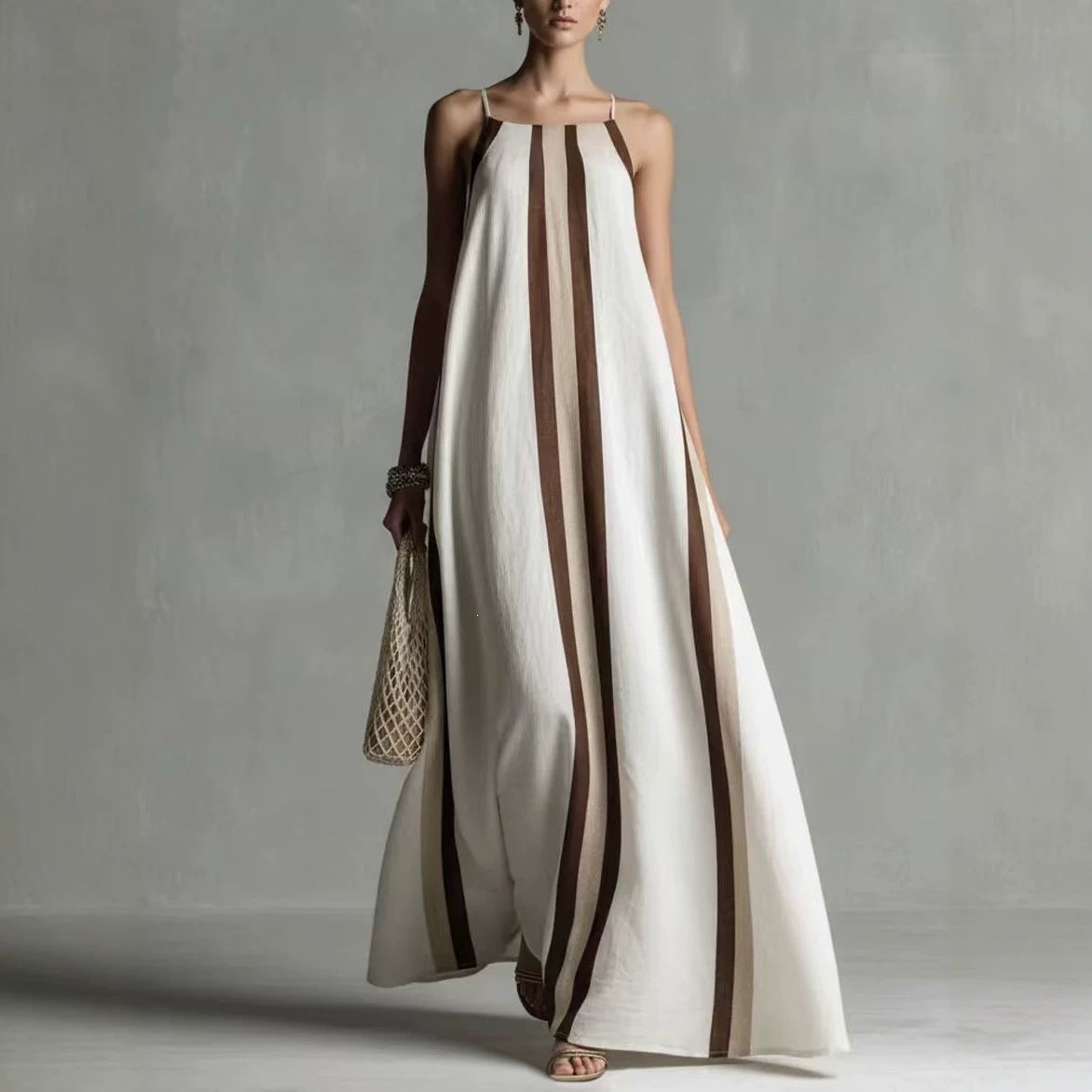 LunaMuse™ Elegant Satin Maxi Dress